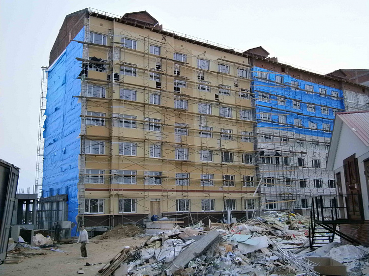 Строительство жилого каскадного 10-подъездного дома № 4 ЖК «Шаимский»